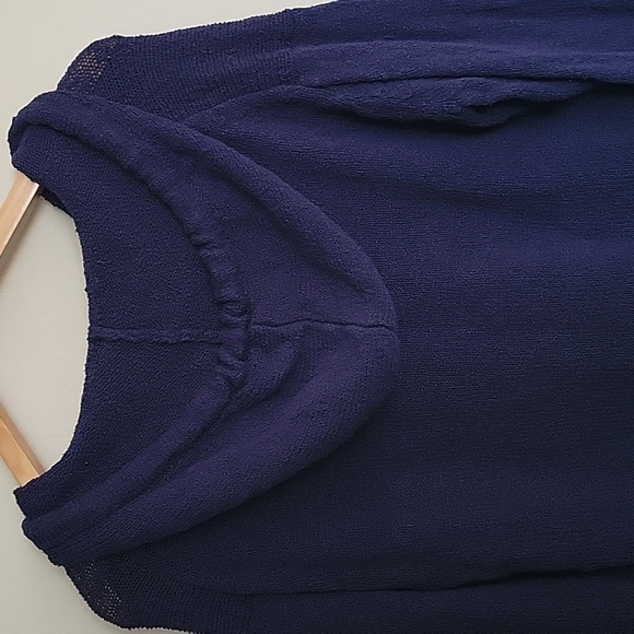 J. Crew Teddie Beach Hoodie Navy Blue M - Picture 9 of 10